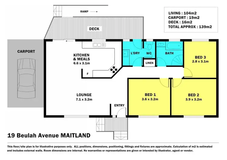 Floorplan of Homely house listing, 19 Beaulah Avenue, Maitland SA 5573