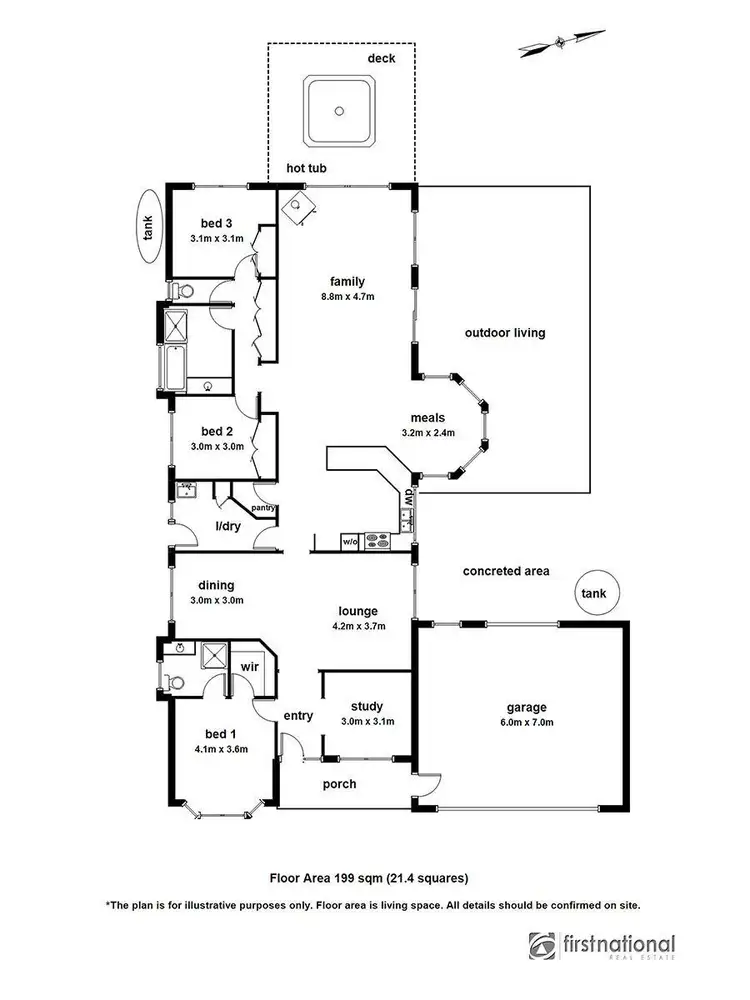 Floorplan of Homely house listing, 2 McIlwraith Court, Berwick VIC 3806
