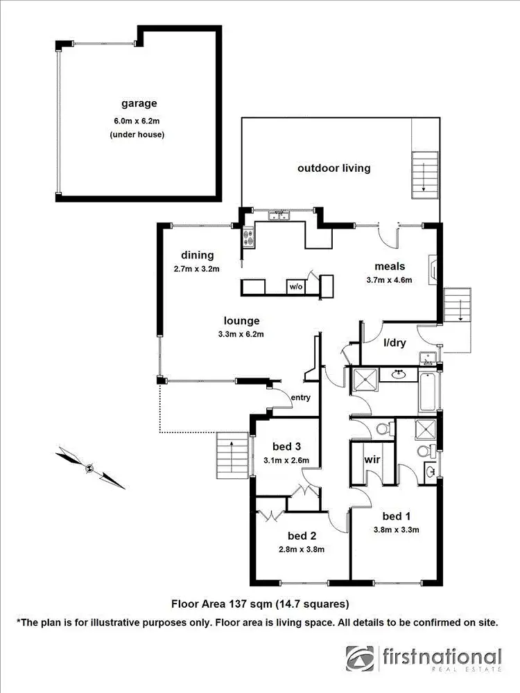 Floorplan of Homely house listing, 17 Harkaway Road, Berwick VIC 3806