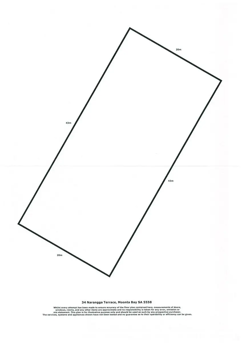 Floorplan of Homely land listing, 34 Narangga Terrace, Moonta Bay SA 5558