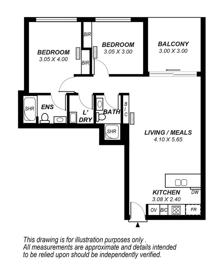 Floorplan of Homely apartment listing, 306/20 Hindmarsh Square, Adelaide SA 5000