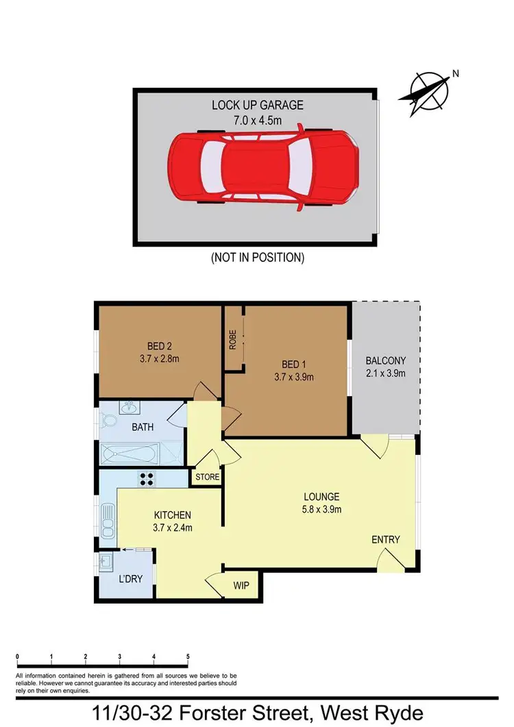 Floorplan of Homely apartment listing, 11/30-32 Forster Street, West Ryde NSW 2114