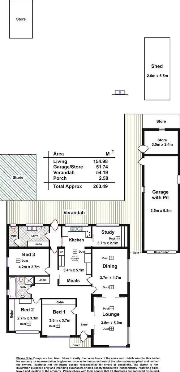 Floorplan of Homely house listing, 2 Howard Street, Flinders Park SA 5025