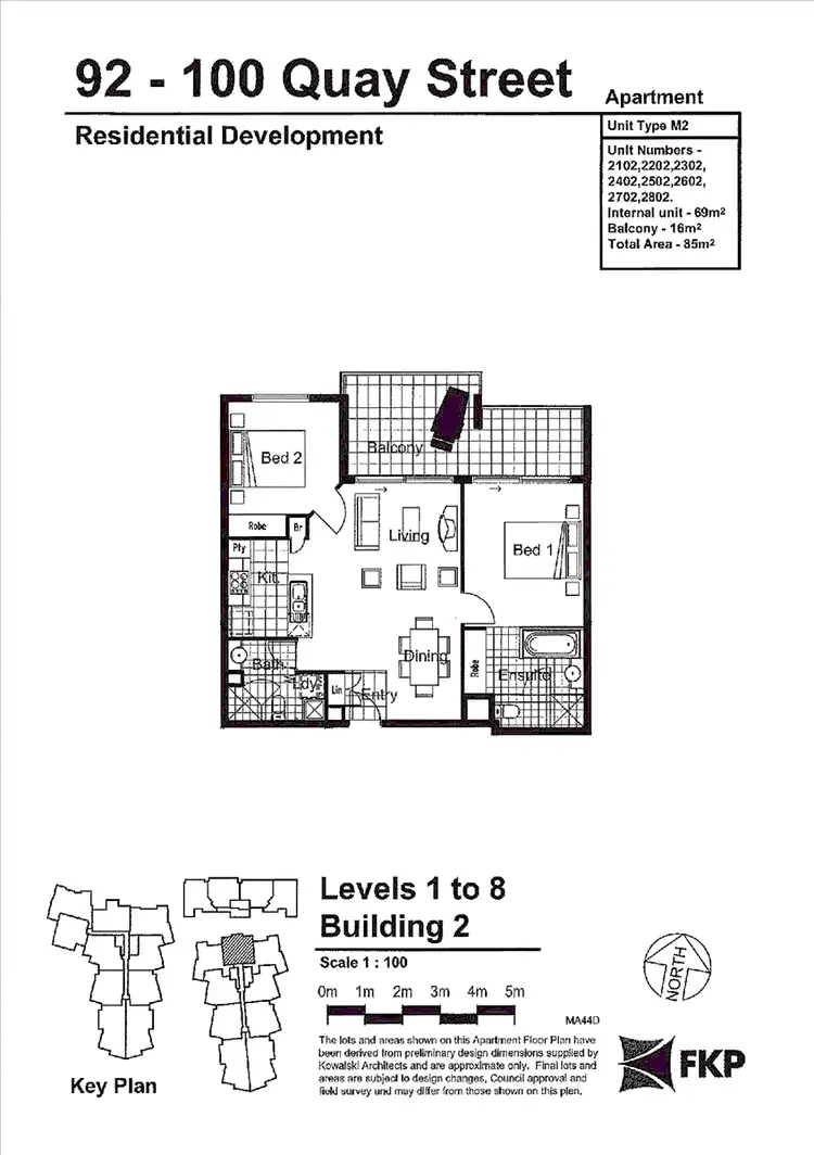Floorplan of Homely apartment listing, 2302/92 Quay Street, Brisbane City QLD 4000