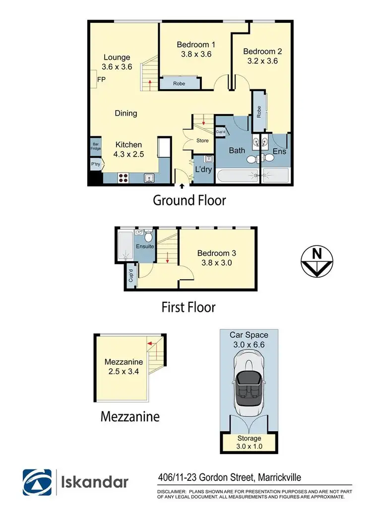 Floorplan of Homely apartment listing, 406/11-23 Gordon Street, Marrickville NSW 2204