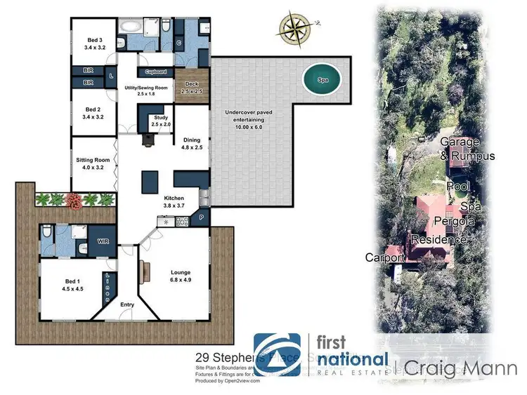Floorplan of Homely rural property listing, 29 Stephens Place, Somerville VIC 3912