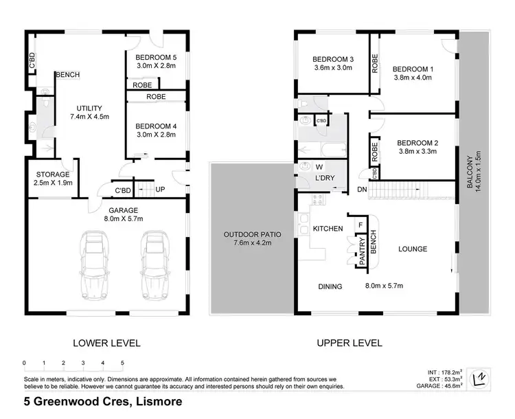 Floorplan of Homely house listing, 5 Greenwood Crescent, Lismore NSW 2480