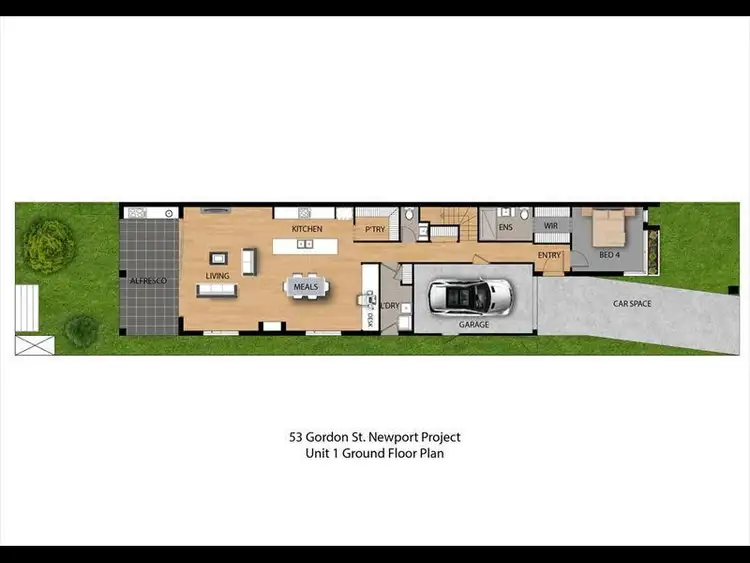 Floorplan of Homely unit listing, 1/53 Gordon Street, Newport VIC 3015