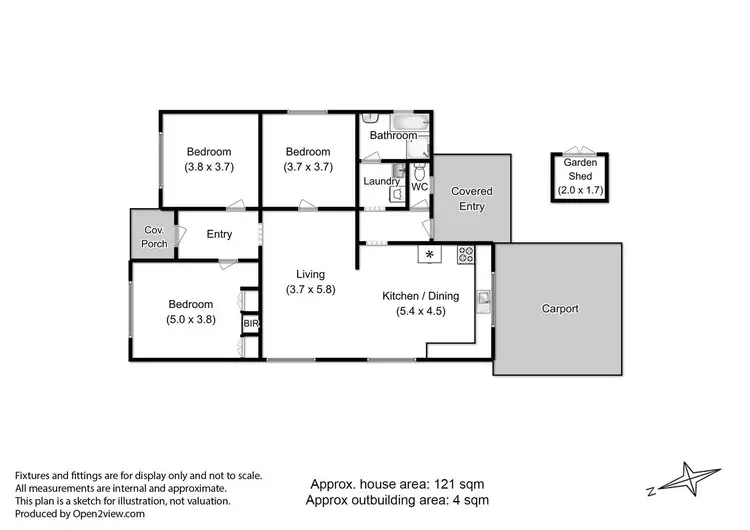 Floorplan of Homely house listing, 1/114 Main Street, Huonville TAS 7109