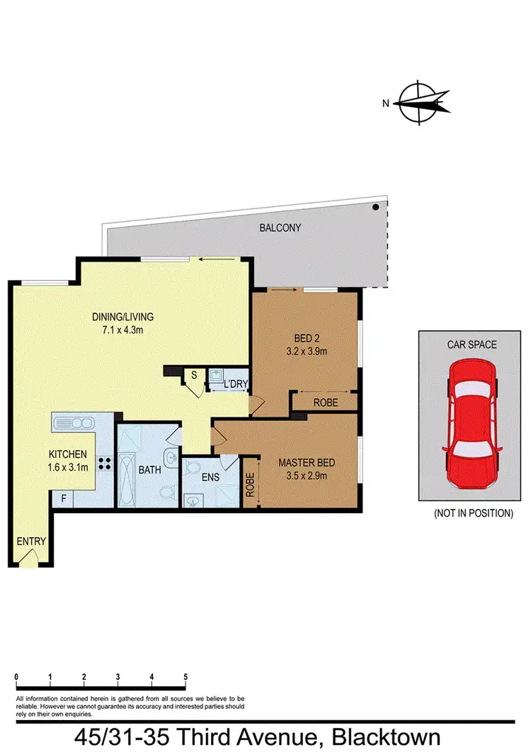 Floorplan of Homely apartment listing, 45/31-35 Third Avenue, Blacktown NSW 2148