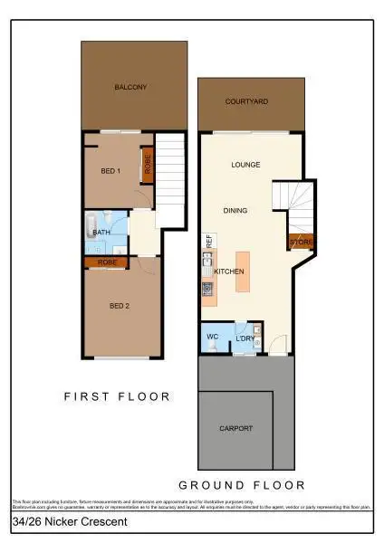Floorplan of Homely house listing, 34/26 Nicker Crescent, Gillen NT 870