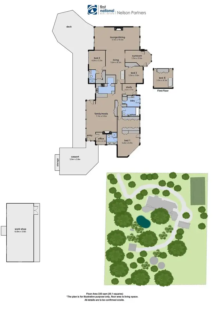 Floorplan of Homely rural property listing, 9 Rowallan Avenue, Harkaway VIC 3806