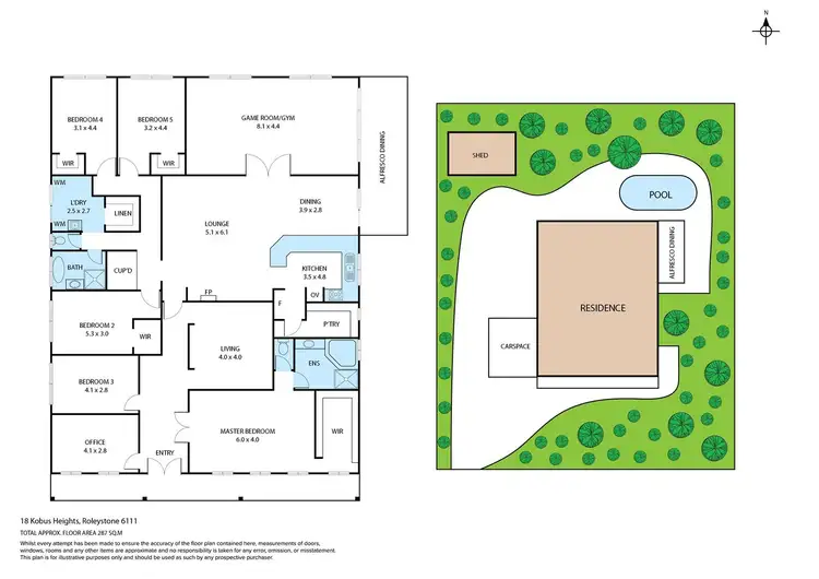 Floorplan of Homely house listing, 18 Kobus Heights, Roleystone WA 6111