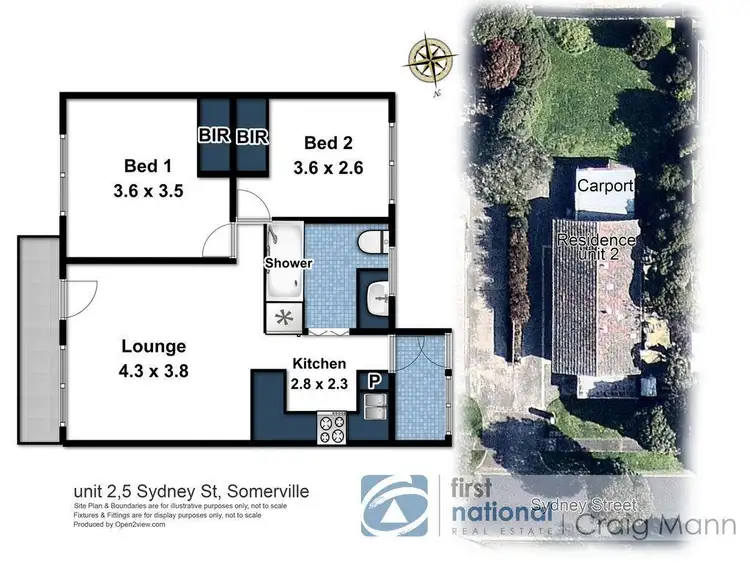 Floorplan of Homely unit listing, 2/5 Sydney Street, Somerville VIC 3912