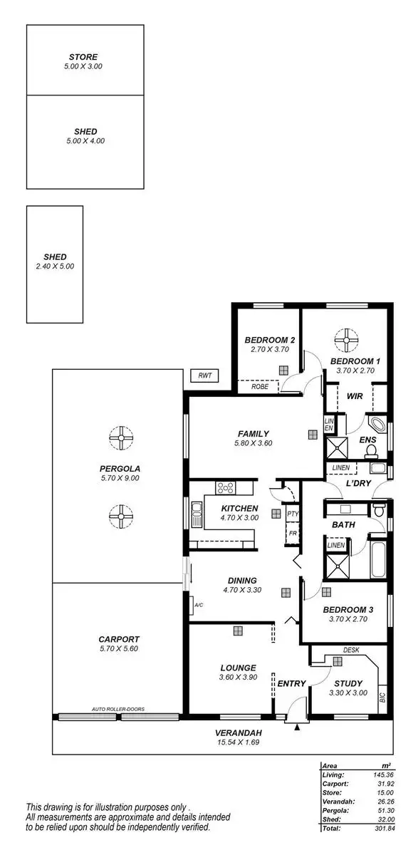 Floorplan of Homely house listing, 3 William Street, Houghton SA 5131
