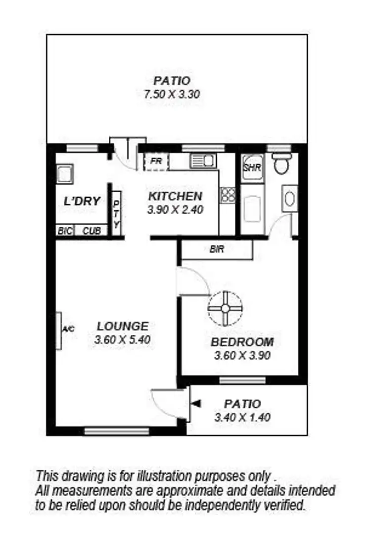 Floorplan of Homely unit listing, 3/5 Dudley Avenue, Daw Park SA 5041