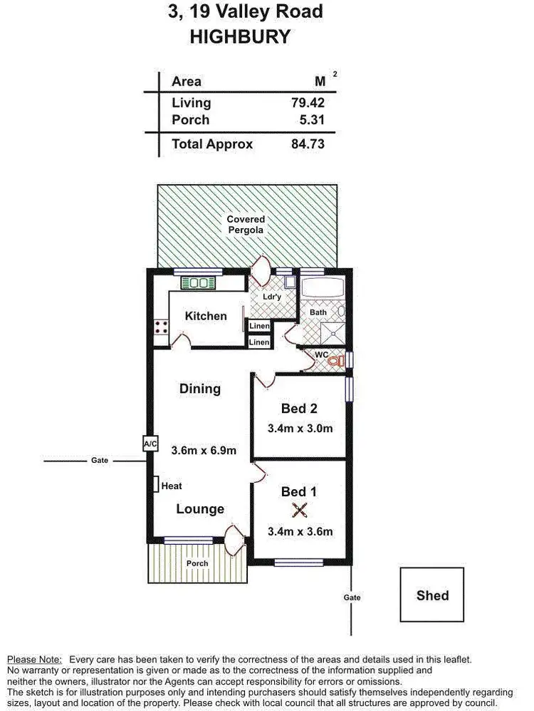 Floorplan of Homely house listing, 3/19 Valley Road, Highbury SA 5089
