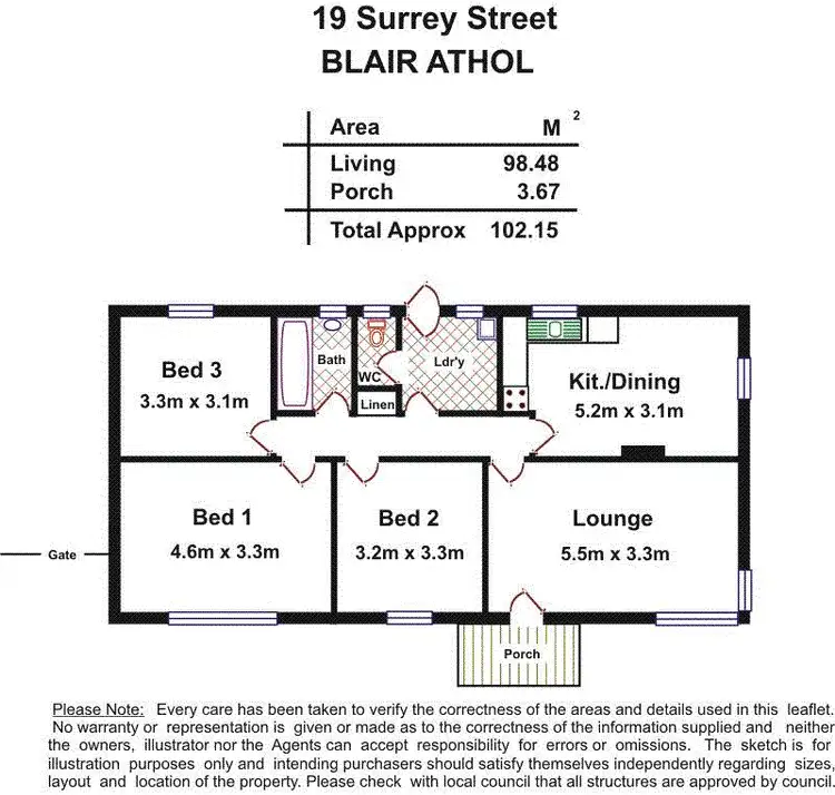 Floorplan of Homely house listing, 19 Surrey Street, Blair Athol SA 5084
