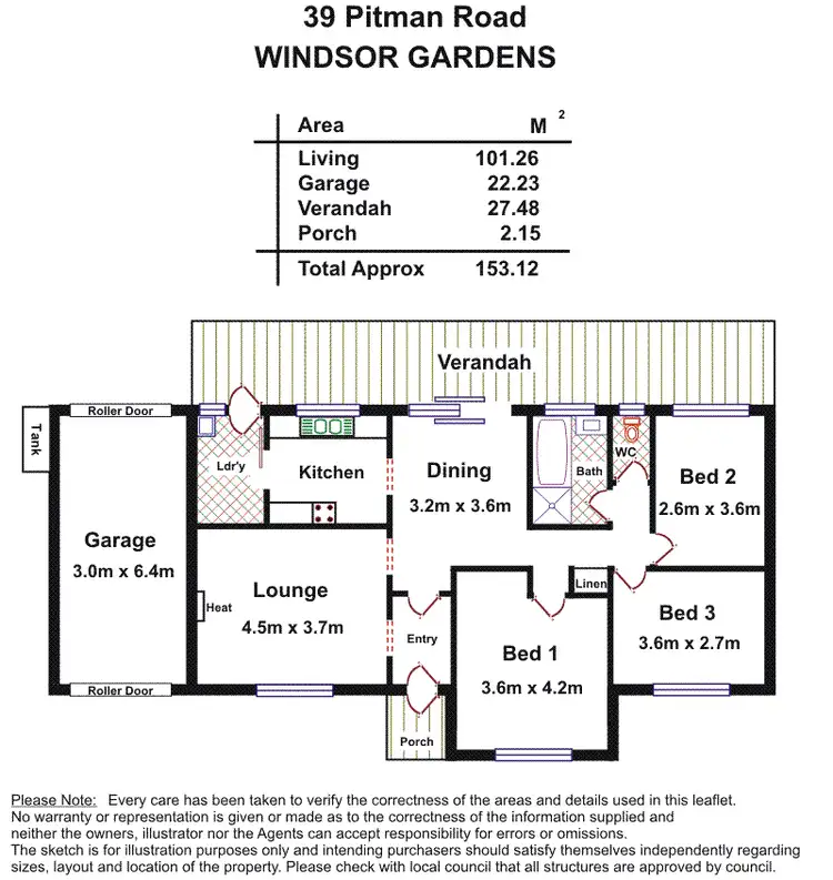 Floorplan of Homely house listing, 39 Pitman Road, Windsor Gardens SA 5087
