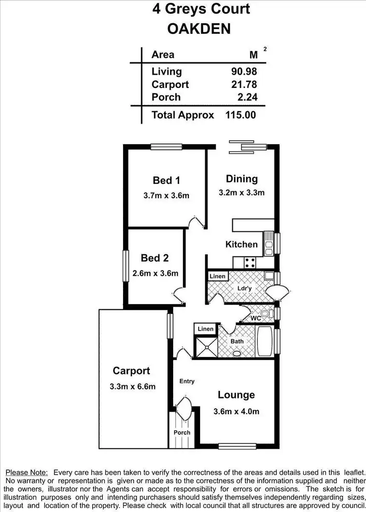 Floorplan of Homely house listing, 4 Greys Court, Oakden SA 5086