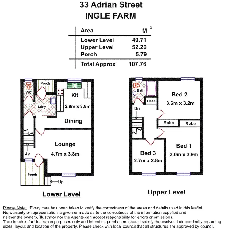 Floorplan of Homely house listing, 33 Adrian Street, Ingle Farm SA 5098
