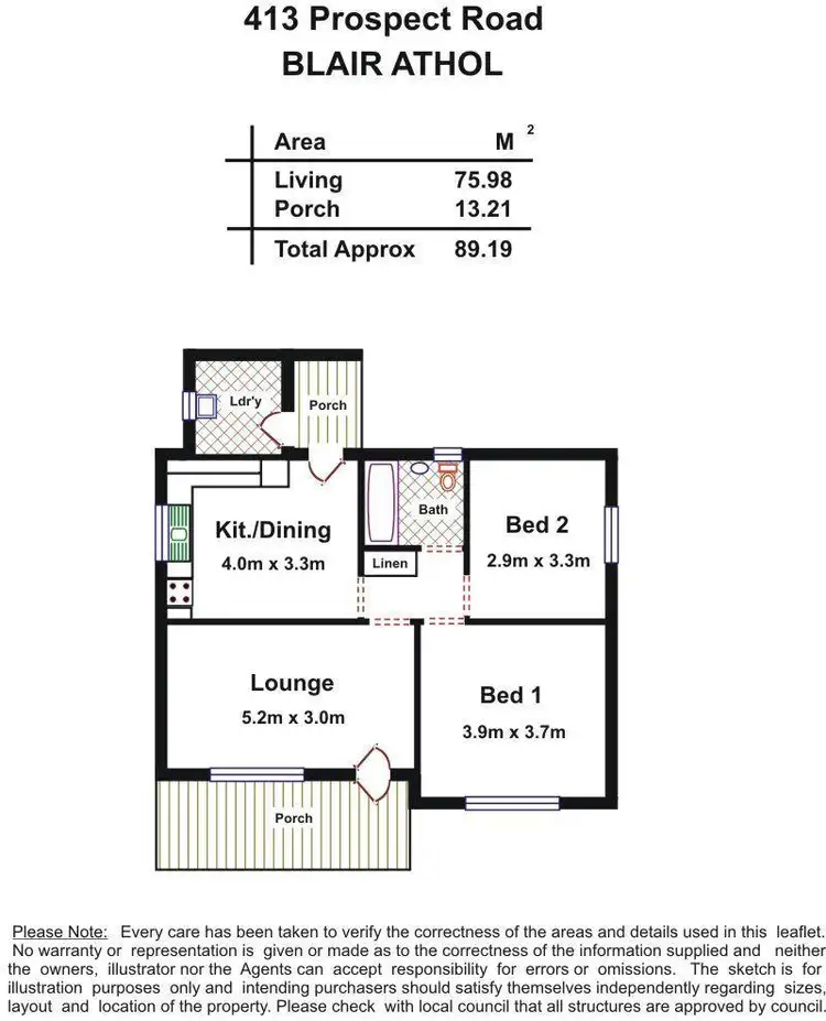 Floorplan of Homely house listing, 413 Prospect Road, Blair Athol SA 5084