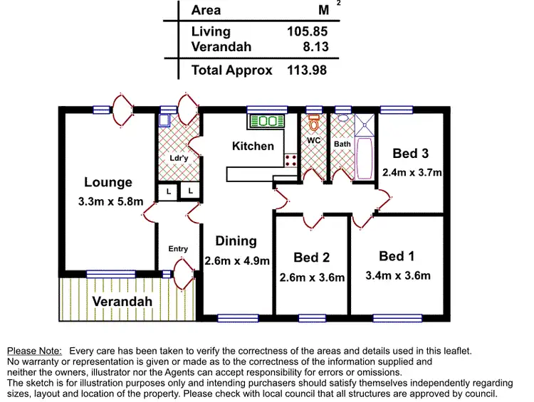 Floorplan of Homely house listing, 6 Rowan Court, Parafield Gardens SA 5107