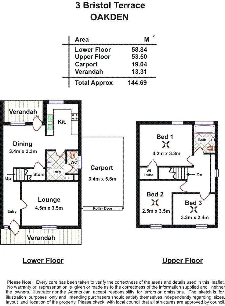 Floorplan of Homely house listing, 3 Bristol Terrace, Oakden SA 5086