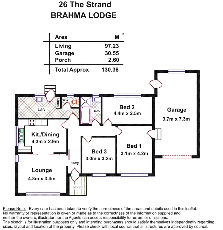 Floorplan of Homely house listing, 26 The Strand, Brahma Lodge SA 5109
