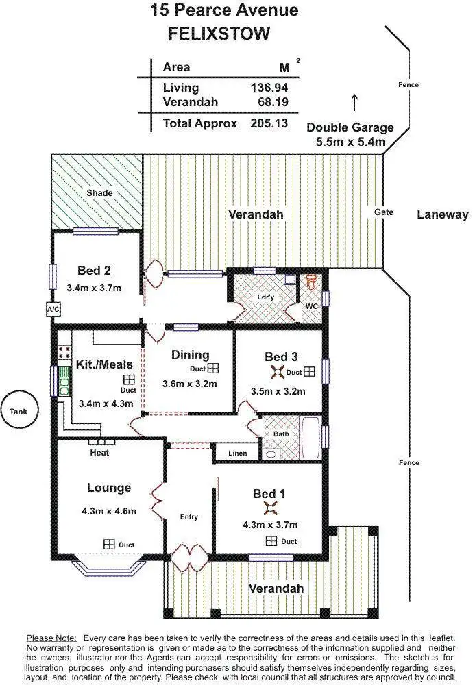 Floorplan of Homely house listing, 15 Pearce Avenue, Felixstow SA 5070