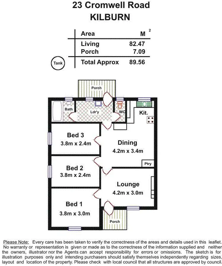Floorplan of Homely house listing, 23 Cromwell Road, Kilburn SA 5084