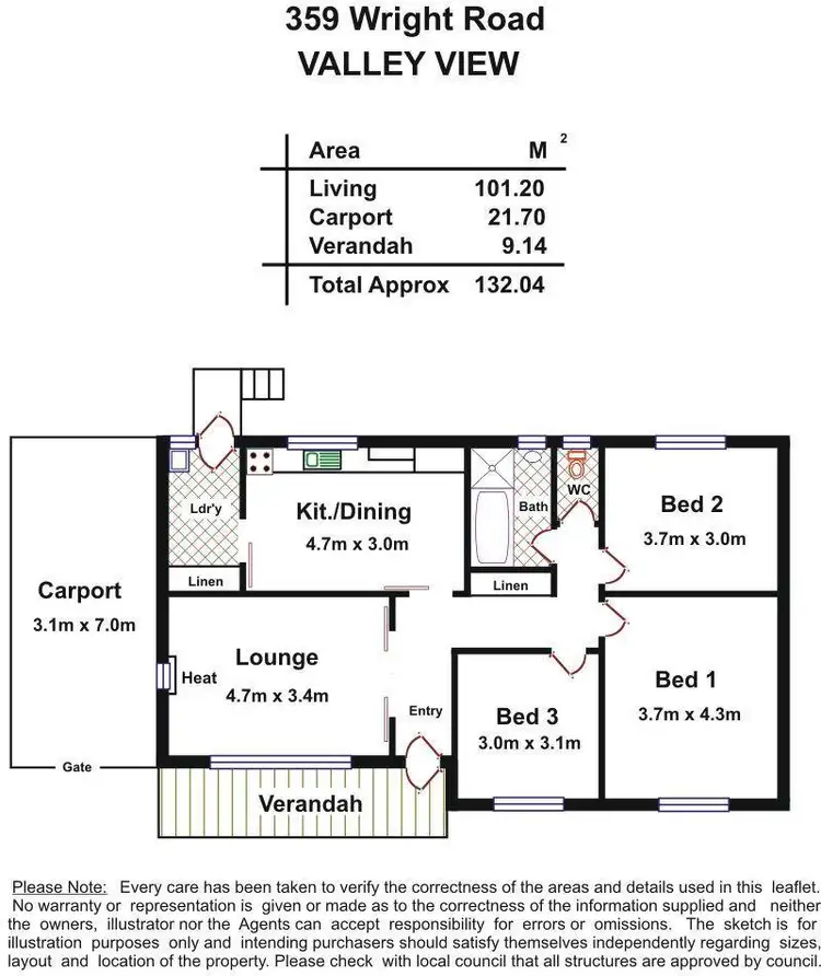 Floorplan of Homely house listing, 359 Wright Road, Valley View SA 5093