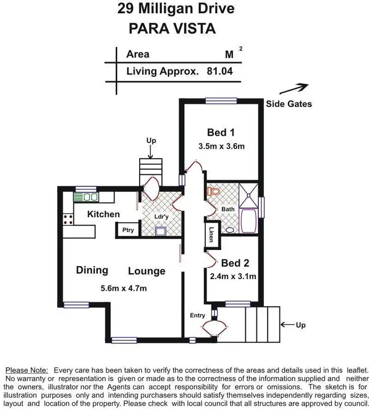 Floorplan of Homely house listing, 29 Milligan Drive, Para Vista SA 5093