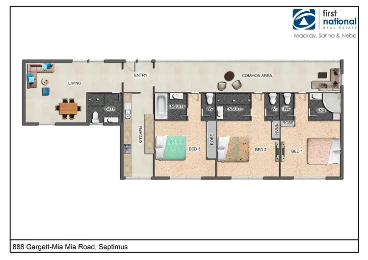 Floorplan of Homely rural property listing, 888 Gargett-Mia Mia Road, Septimus QLD 4754
