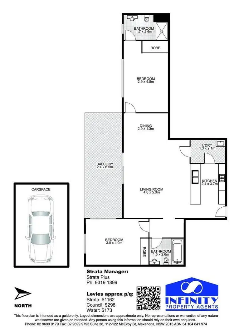 Floorplan of Homely apartment listing, 910/1 Bruce Bennetts Place, Maroubra NSW 2035