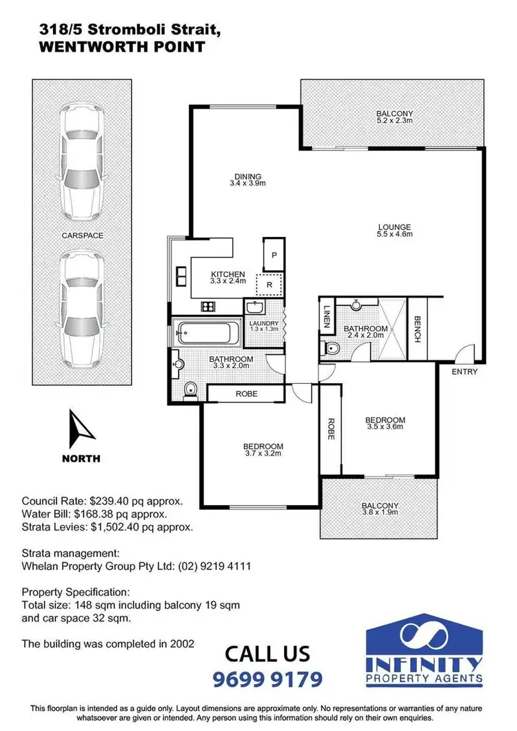 Floorplan of Homely apartment listing, 318/5 Stromboli S Strait, Wentworth Point NSW 2127