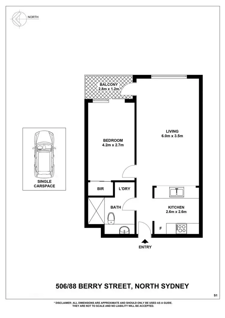 Floorplan of Homely apartment listing, 88 Berry Street, North Sydney NSW 2060