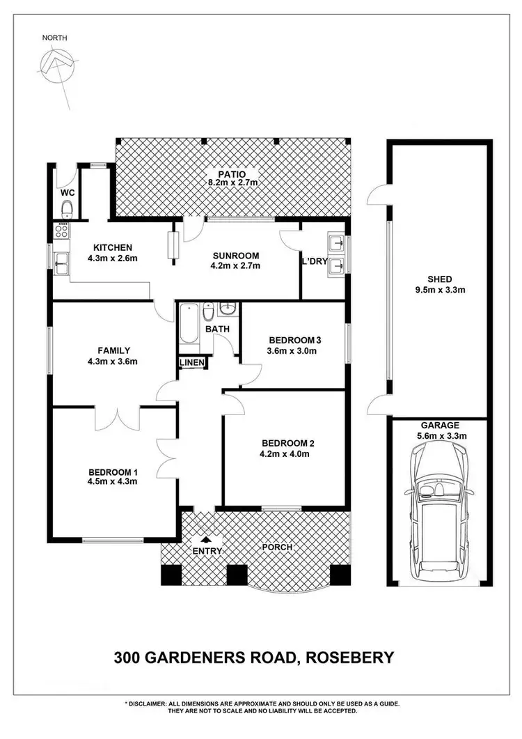Floorplan of Homely house listing, 300 Gardeners Road, Rosebery NSW 2018