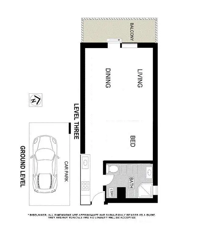 Floorplan of Homely studio listing, 68 Vista Street, Mosman NSW 2088
