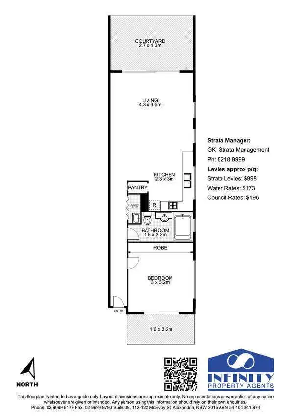 Floorplan of Homely apartment listing, 35/110 Wellington Street, Waterloo NSW 2017
