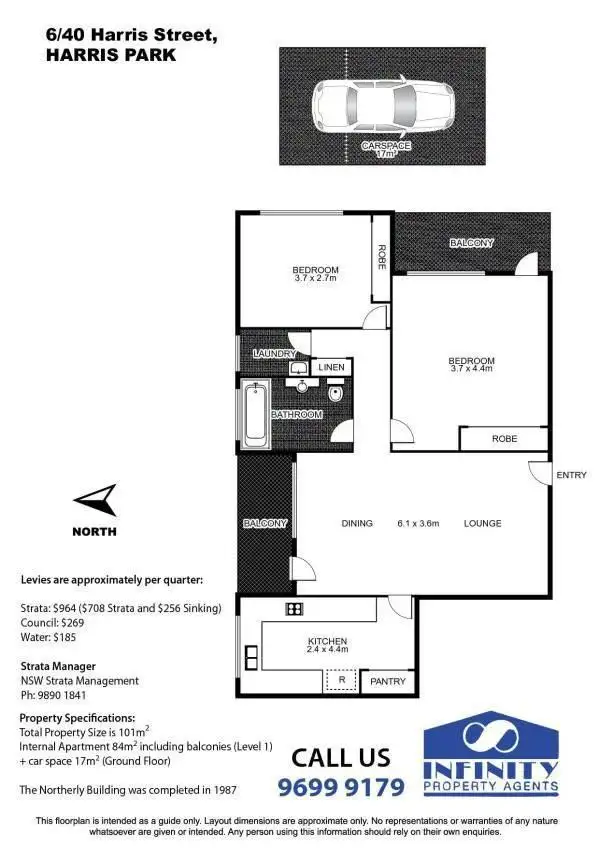 Floorplan of Homely apartment listing, 6/40 Harris Street, Harris Park NSW 2150