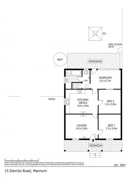 Floorplan of Homely house listing, 15 Diercks Road, Mannum SA 5238