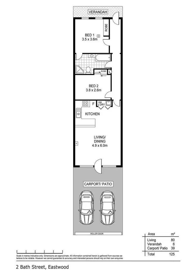 Floorplan of Homely house listing, 2 Bath Street, Eastwood SA 5063