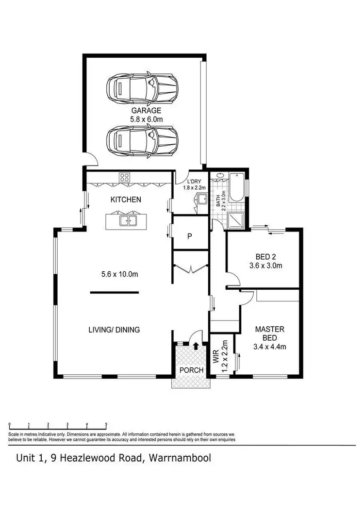 Floorplan of Homely house listing, 1/9 Heazlewood Road, Warrnambool VIC 3280