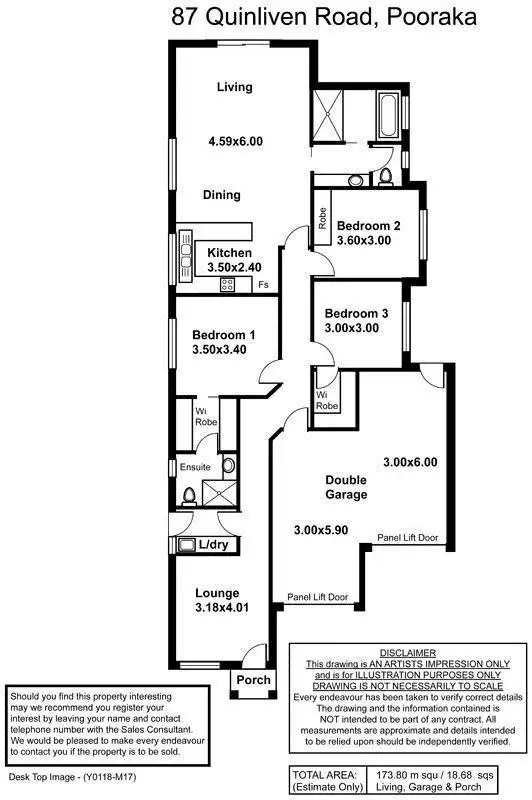 Floorplan of Homely house listing, 87A Quinlivan Road, Pooraka SA 5095