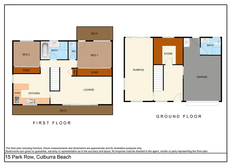 Floorplan of Homely house listing, 15 Park Row, Culburra Beach NSW 2540