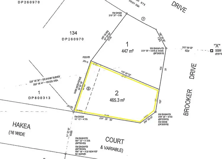 Floorplan of Homely land listing, 2 Hakea Court, Goonellabah NSW 2480