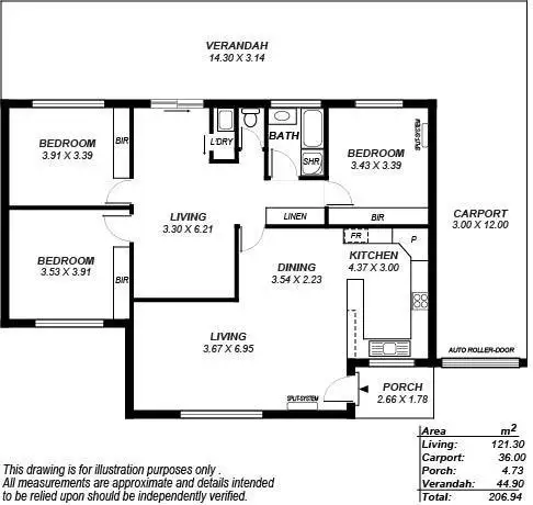 Floorplan of Homely house listing, 13b Cornwall Drive, Gulfview Heights SA 5096
