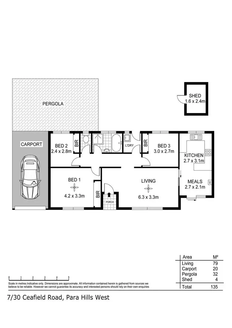 Floorplan of Homely unit listing, 7/30 Ceafield Road, Para Hills West SA 5096