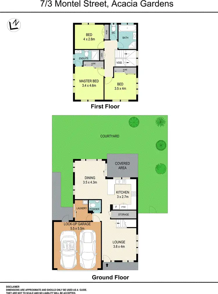 Floorplan of Homely townhouse listing, 7/3 Montel Place, Acacia Gardens NSW 2763